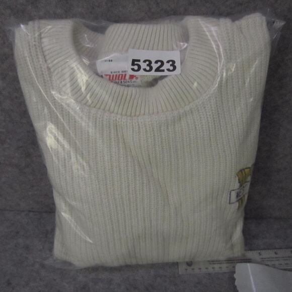 West Virginia Mountaineers Sweater Mens Large White NCAA Football Crewneck WVU - Picture 9 of 9